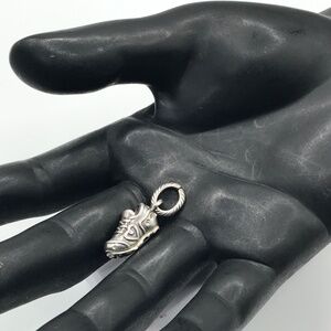 Brighton Tiny Running Shoe Pendant Dangle Charm Silver Plate Sneaker Sports